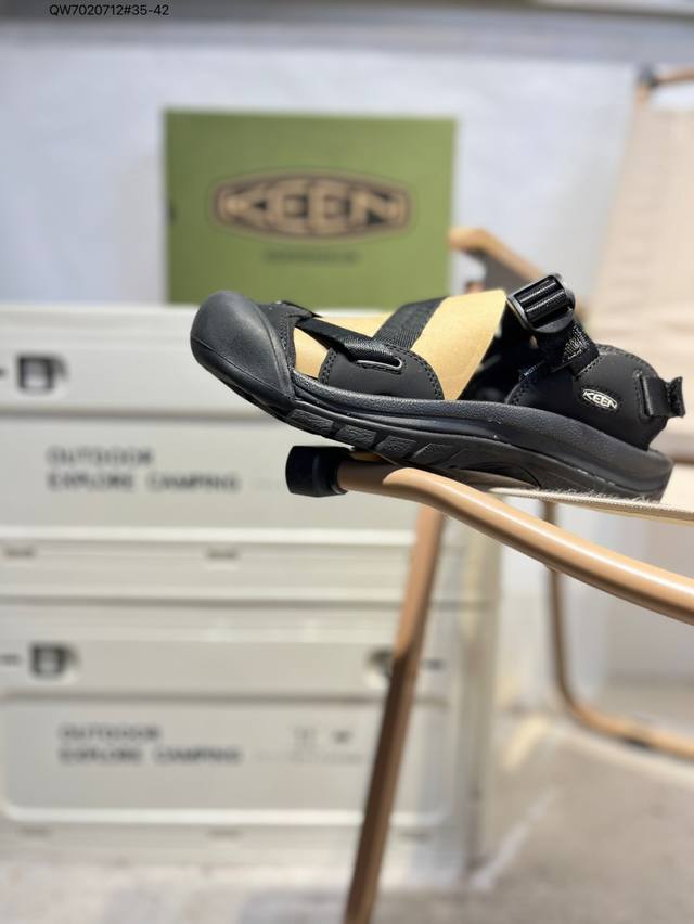 Keen凉鞋 人气户外休闲鞋品牌-科恩Keen Uneek Flat-M 平底编织弹力穿搭溯溪涉水鞋908 Qw7020712#35-42