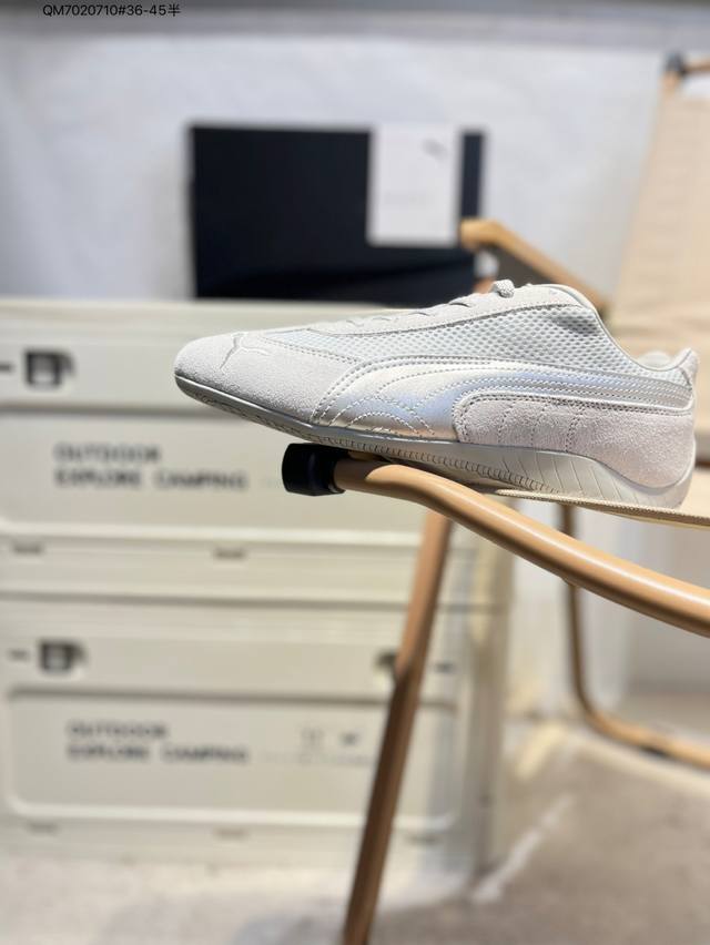 Cs The Open Product X Puma Speedcat 灰白 极速赛车系列彪马低帮生活休闲鞋 #原装档案原数据纸版楦型 采用原厂固色翻毛皮鞋面材