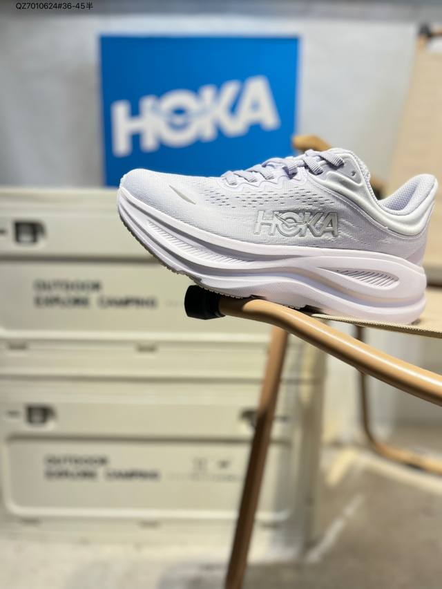 Hoka One One Bondi 9 减震王 复古舒适防滑耐磨 低帮 山地户外跑步鞋 货号:1162012 Qz7010624#36-45半
