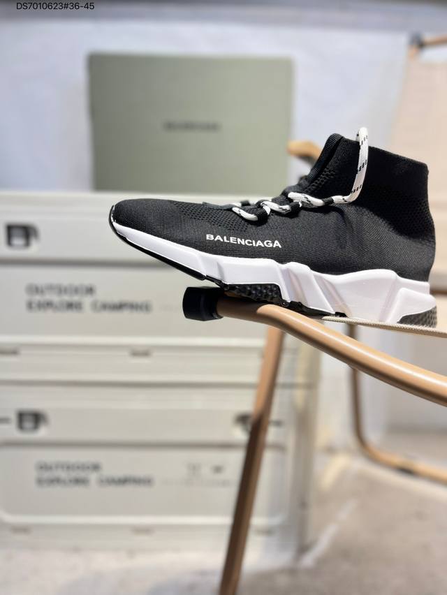 Balenciaga巴黎世家 Speed 飞织网面透气舒适轻便袜子运动鞋款号:607544W2Db61010 Ds7010623#36-45
