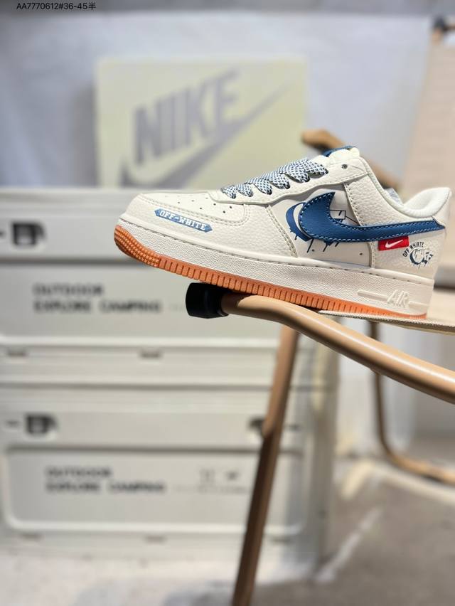 Nk Air Force 1'07 Low 空军一号低帮休闲板鞋 #定制皮料 原楦原纸板 纯正空军版型 高清洁度 内置全掌气垫Qw5836 Aa7770612#