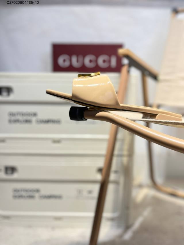 Gucci 古驰Chanel 平底凉拖鞋G34087 Qz7020604#35-40