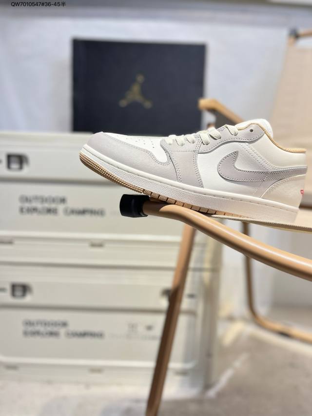 公司级头层皮乔丹Air Jordan 1 Low Aj1低帮系列篮球鞋 官方同步配色 原装级产物 #拒绝公底 立体鞋型 细节完美 高清洁度553558 Qw70
