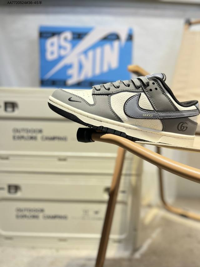 古驰 X Nike Sb Dunk Low 大厂出品 极力推荐 新配色 原装头层材料 独家版型蒸餾加工 帶來的是更好的视觉和脚感体验 大厂纯原品质出货 清洁度