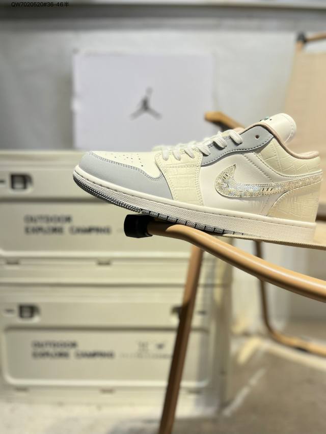 公司级头层皮乔丹Air Jordan 1 Low Aj1低帮系列篮球鞋 官方同步配色 原装级产物 #拒绝公底 立体鞋型 细节完美 高清洁度Ih7323 Qw70