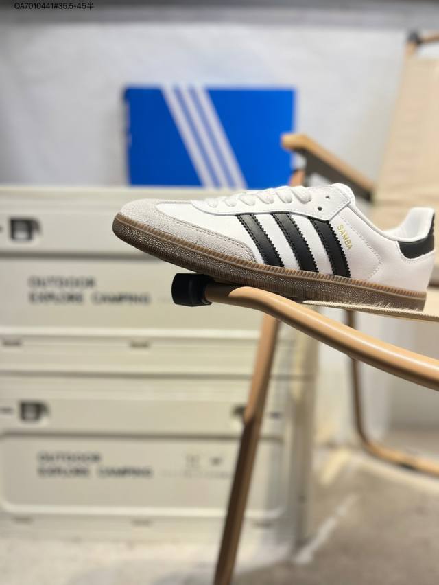 Adidas Originals Wb Pony Tonal Samba Og 桑巴舞系列绅士德训足球风百搭低帮休闲运动板鞋B75806 Qa7010441#3