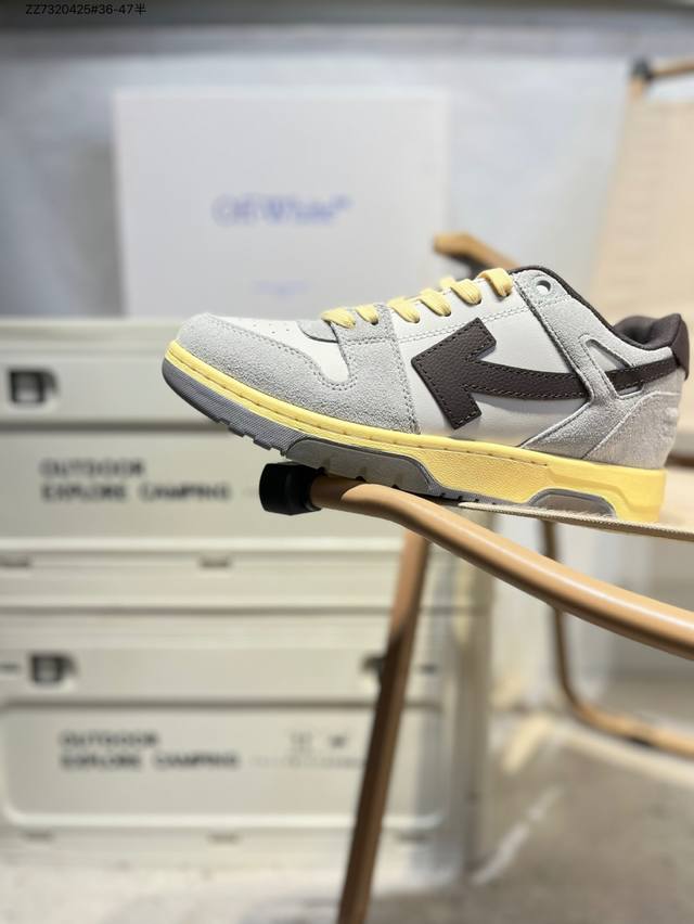 Off-White Out Of Office 低帮时尚板鞋 杨幂同款 原厂原档案开发，原盒原标，原厂头层皮料，官方原版设计，做工细节全方位对比原鞋 箭头0Mi