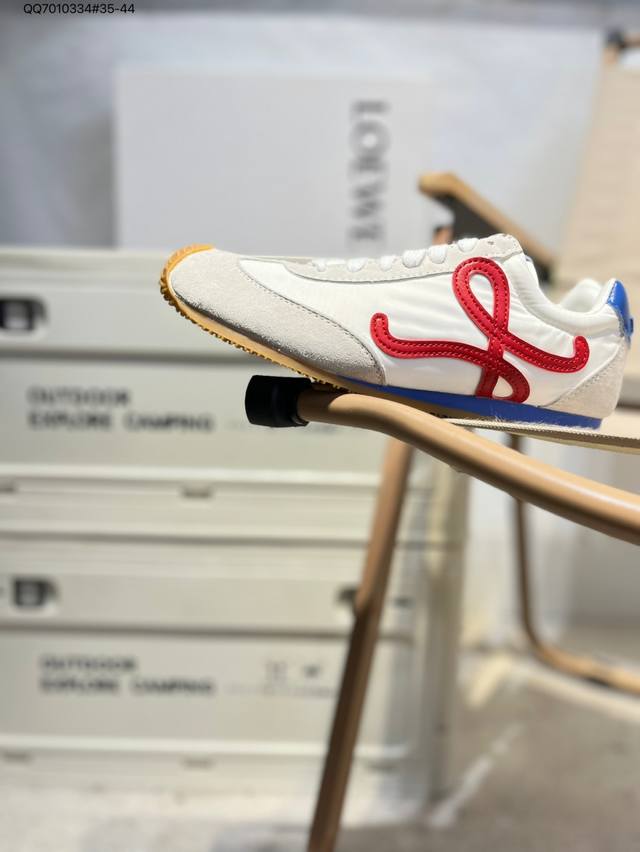 西班牙百年皮具奢华品牌 罗意威Loewe Ballet Runner 2.0 Sneakers 芭蕾舞2.0系列阿甘复古风德训薄底百搭休闲运动鞋Lbr2282X