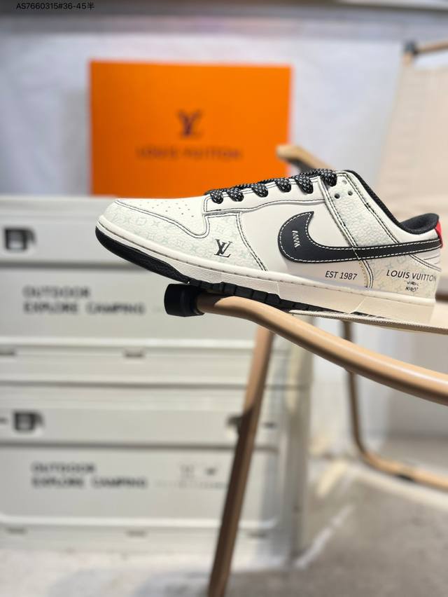 Lv X Nike Sb Dunk Low 大厂出品 极力推荐 新配色 原装头层材料 独家版型蒸餾加工 帶來的是更好的视觉和脚感体验 大厂纯原品质出货 清洁度
