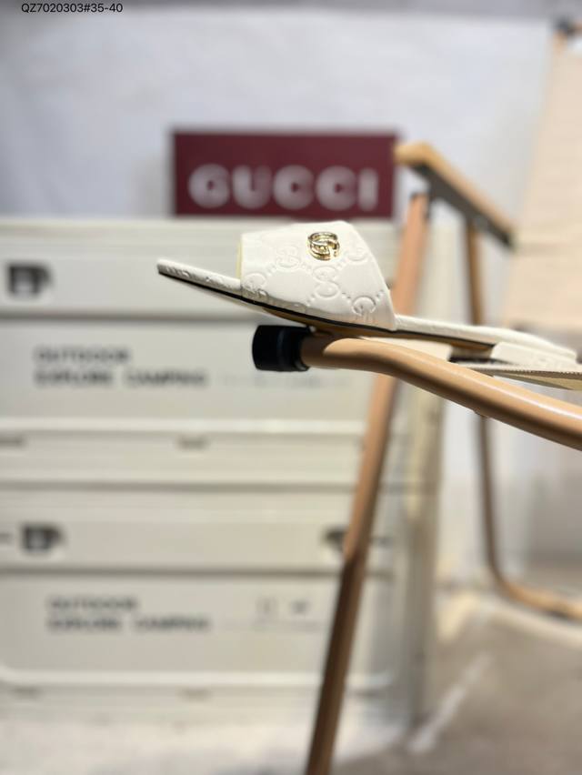 Gucci 古驰Chanel 平底凉拖鞋G34087 Qz7020303#35-40