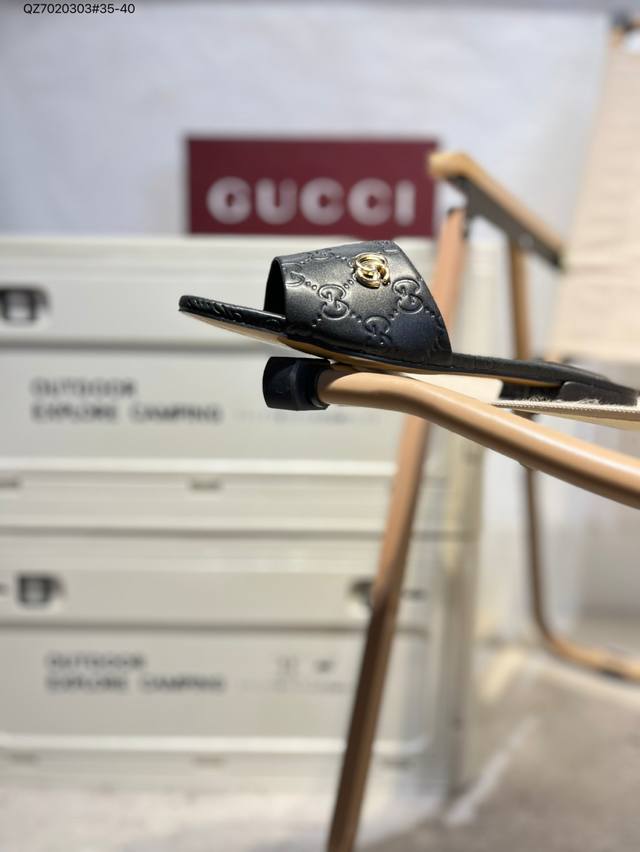 Gucci 古驰Chanel 平底凉拖鞋G34087 Qz7020303#35-40