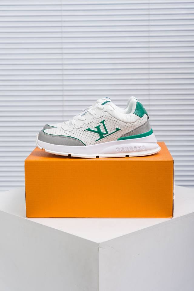 核心私 路易威登Louis Vuitton Trainer Sneaker Low 运动系列低帮复古百搭休闲运动文化篮球板鞋“ Virgil Abloh 从复古