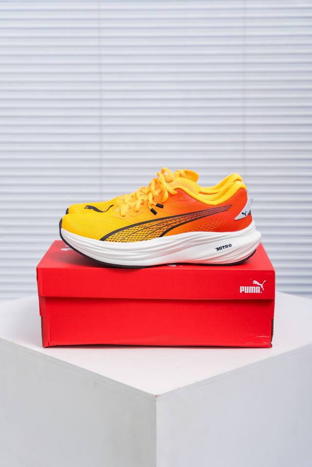 核心私 Puma Deviate Nitro 3 彪破精英顶缓系列低帮氮气超轻量竞速休闲运动慢跑鞋 货号：310474 01 尺码：36 37 37.5 38