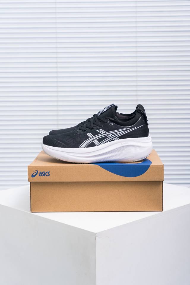 核心私 Asics Gel-Nimbus 27 复古单品 Asics 亚瑟士 是日本实业家鬼冢喜八郎创立的跑鞋运动品牌，名宇想法源自著名的拉丁谚语“Animas