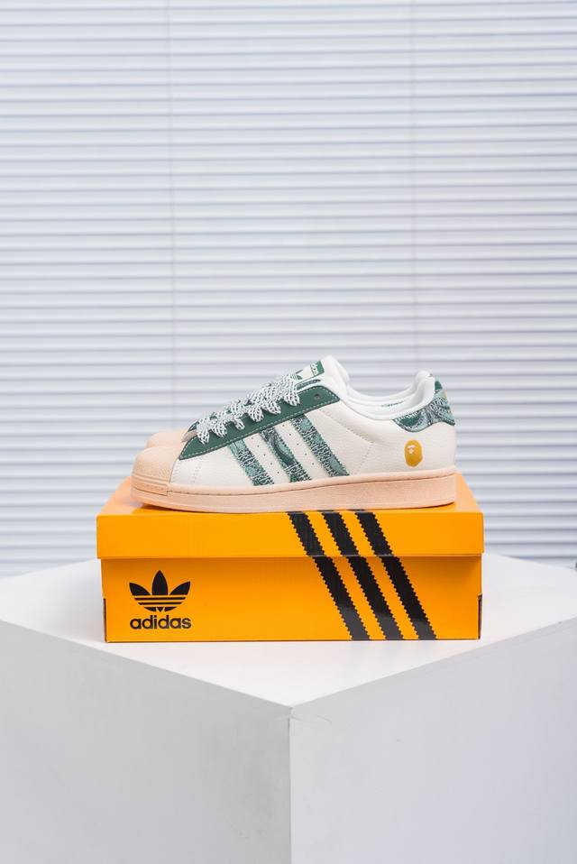 核心私 阿迪达斯Adidas三叶草 Originals Superstar贝壳头系列低帮经典百搭休闲运动板鞋 货号：Hs3087 尺码：36 36.5 37 3