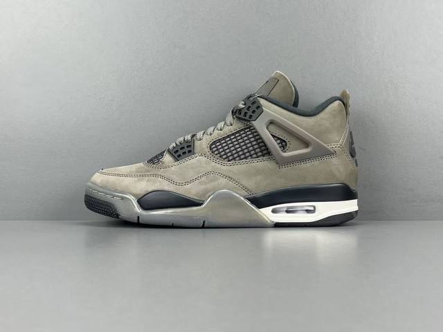 渠道优势 ！ 纯原 Aj4 Jordan Air Ship “Cave Stone”舒适百搭 防滑耐磨 中帮 复古篮球鞋 男款 棕色 尺码40-47.5 货号F