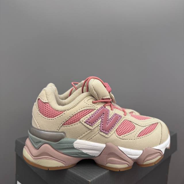 Nb9060松紧扣儿童老爹运动鞋 Size：24-36码 经典Nb9060老爹款 松紧扣设计，附赠一对鞋带，穿脱方便 老爹款式设计，百搭又时髦