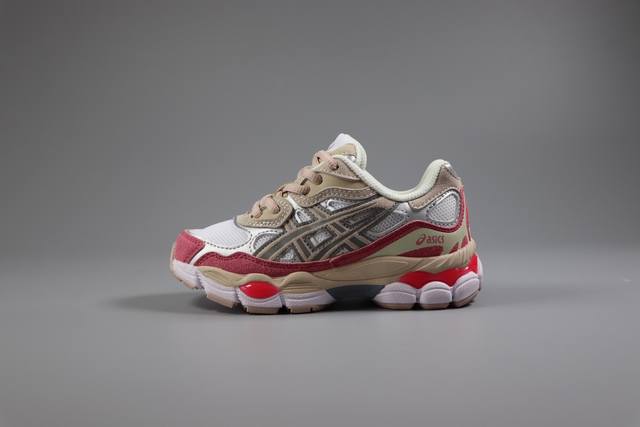 亚瑟士Asics Gel-Nyc童鞋亚瑟士运动休闲透气儿童鞋专业跑鞋 米白粉色 26-37