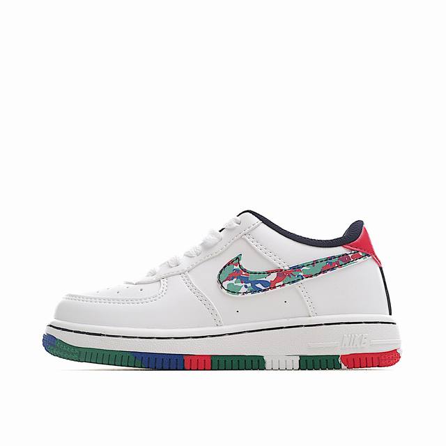 Nike Force 1 Low空军一号低帮儿童板鞋 Air Force 1于1982年推出，由Nike公 司的传奇设计师Bruce Kilgore设计，他摒弃