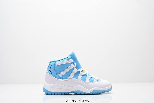 童鞋Air Jordan 11 “Concord”Aj11高帮运动实战篮球鞋 Cd6846-102 尺码：25～35 Id:104722