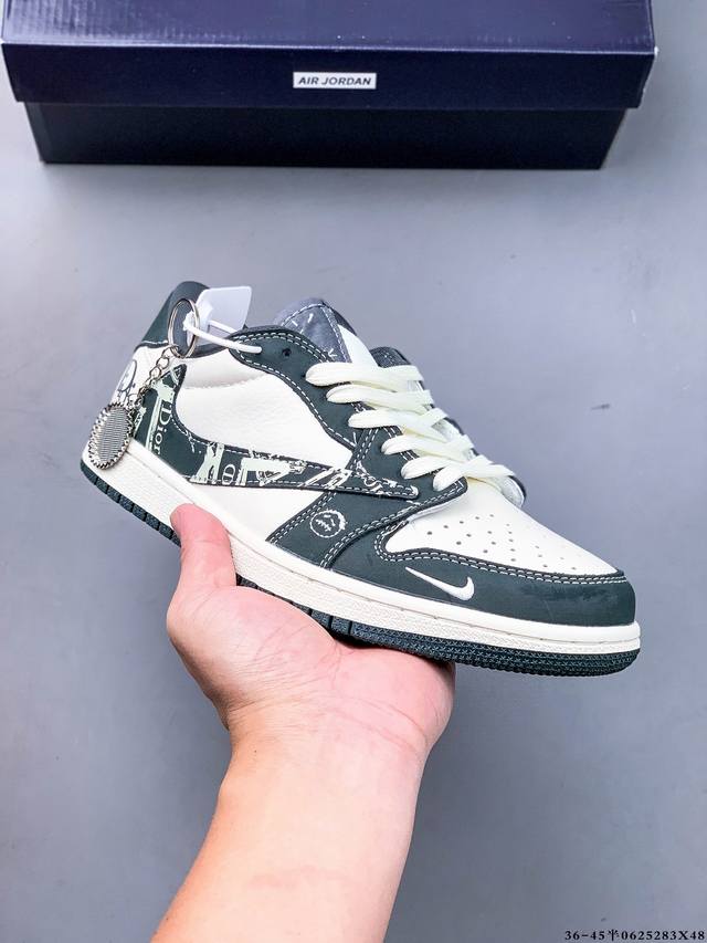 公司级头层！耐克Nike Air Jordan 1 Low Aj1乔1 低帮潮流缓运动休闲板鞋。Aj1 低帮拼接 完美版型真头层牛皮# 内置缓震气垫 原鞋开模