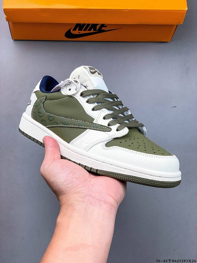 公司级头层！耐克Nike Air Jordan 1 Low Aj1乔1 低帮潮流缓运动休闲板鞋。Aj1 低帮拼接 完美版型真头层牛皮# 内置缓震气垫 原鞋开模