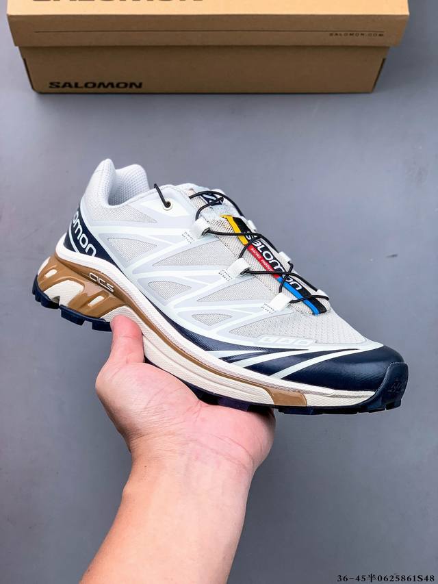 Salomon Xa Pro Xt-6 Expanse 萨洛蒙户外越野跑鞋 鞋面采用Sensifit贴合技术 全方位贴合包裹脚型 鞋跟部鞋底牵引设计 提供强大的
