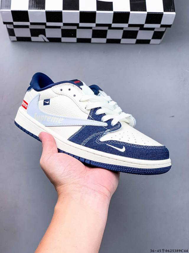 公司级头层！耐克Nike Air Jordan 1 Low Aj1乔1 低帮潮流缓运动休闲板鞋。Aj1 低帮拼接 完美版型真头层牛皮# 内置缓震气垫 原鞋开模