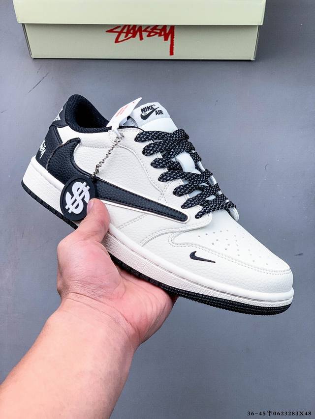 公司级头层！耐克Nike Air Jordan 1 Low Aj1乔1 低帮潮流缓运动休闲板鞋。Aj1 低帮拼接 完美版型真头层牛皮# 内置缓震气垫 原鞋开模