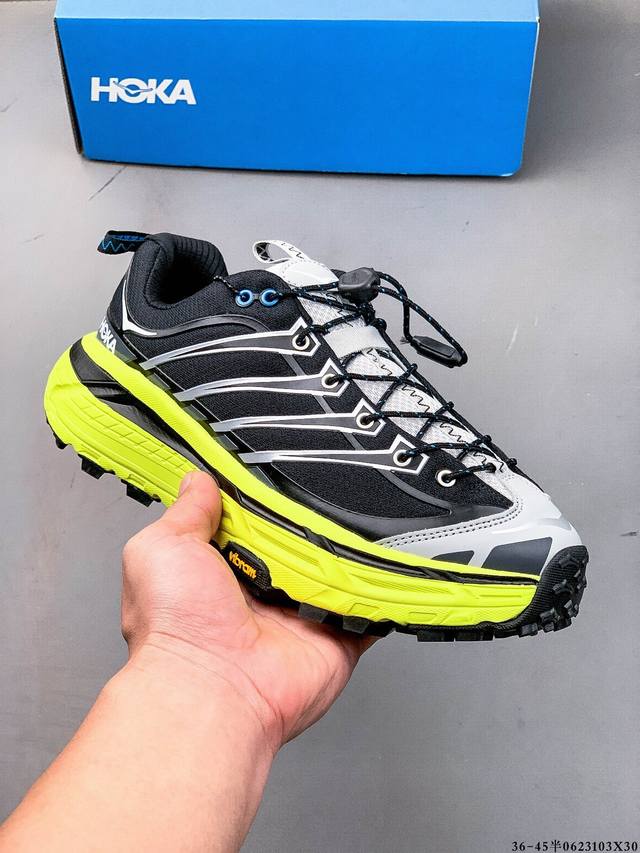 Hoka One Mafate Three 2 户外潮流低帮休闲运动鞋 全新 Mafate Three 2 采用 Mafate Speed 2 缓冲性良好的底部