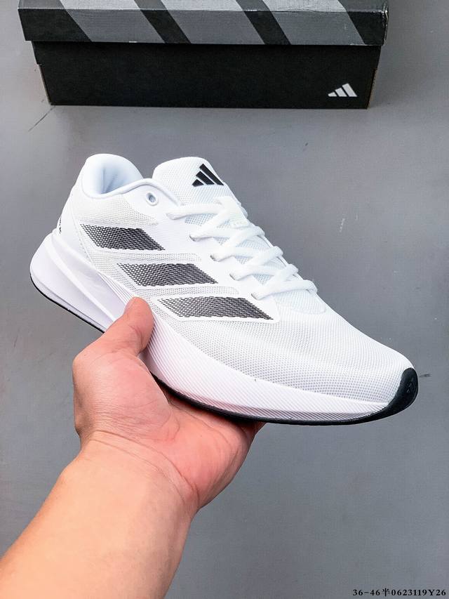 公司级！Adidas Duramo Rc U 阿迪达斯轻量化科技跑鞋 主打的Cloudfoam科技 减震性能不错 能够给脚底提供舒适的缓震感受 0623119Y