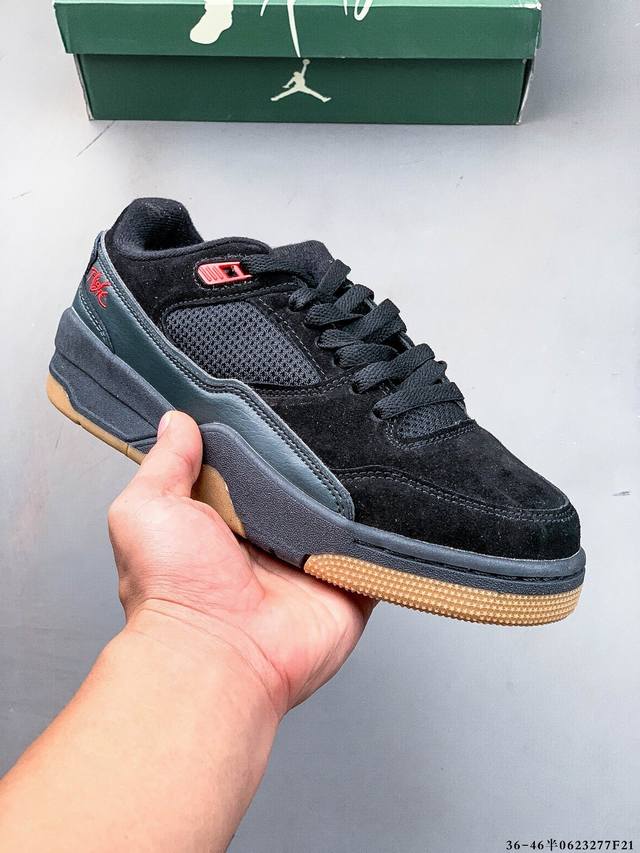 Jordan Flight Court Sp “Tela” 2025新款百搭滑板鞋 Jordan Brand 首度携手 Who Decides War 联合创始