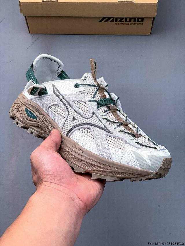 公司级！美津浓Mizuno Racer Trail Se 越野耐磨透气速干低帮户外功能鞋 0623198H32