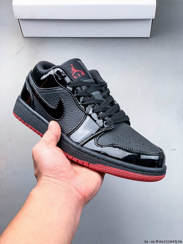 集图 二层真标！耐克Nike Air Jordan Low 1 乔1低帮经典休闲鞋 0623289X20