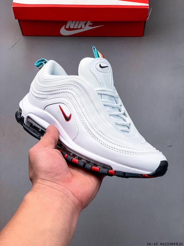 耐克Nike Air Max 97 子弹系列全掌气垫经典运动休闲跑步鞋 0623289X21