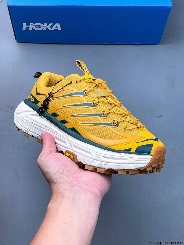 Hoka One Mafate Three 2 户外潮流低帮休闲运动鞋 全新 Mafate Three 2 采用 Mafate Speed 2 缓冲性良好的底部
