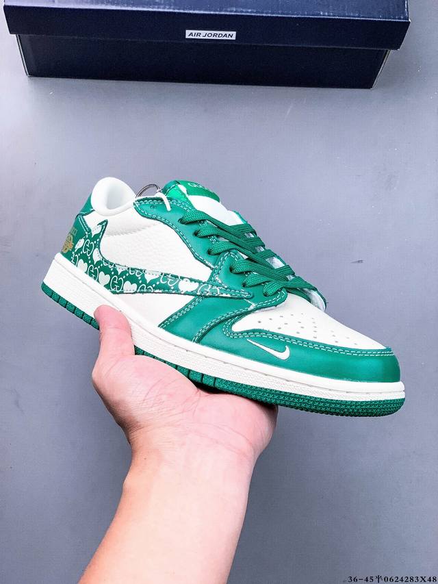 公司级头层！耐克Nike Air Jordan 1 Low Aj1乔1 低帮潮流缓运动休闲板鞋。Aj1 低帮拼接 完美版型真头层牛皮# 内置缓震气垫 原鞋开模