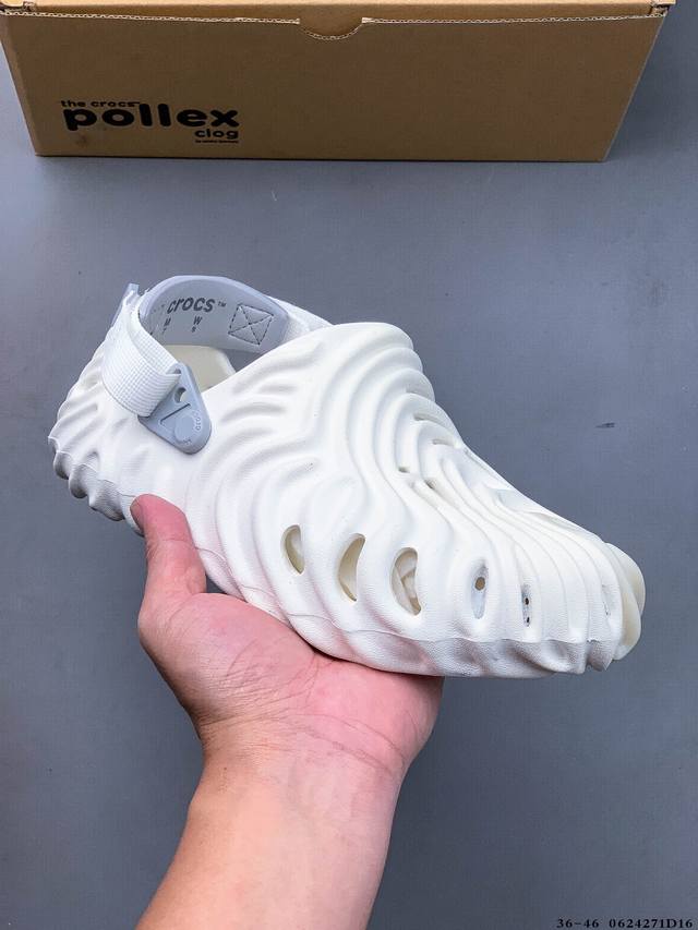 Crocs 卡骆驰 男女鞋原环保材料，采用高工艺Eva一次爆炸鞋底模 ，组合缓震鞋床材质，后跟魔术贴调节绑带,拖鞋凉鞋随意切换，外置防滑耐磨橡胶组合模块今夏必备