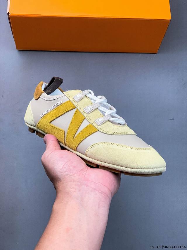 Louis Vuitton Sneakerina 德训鞋 羊皮革 圆头系带 芭蕾风 薄底鞋 路易威登 低帮 生活休闲鞋 Lv Sneakerina 芭蕾风运动鞋