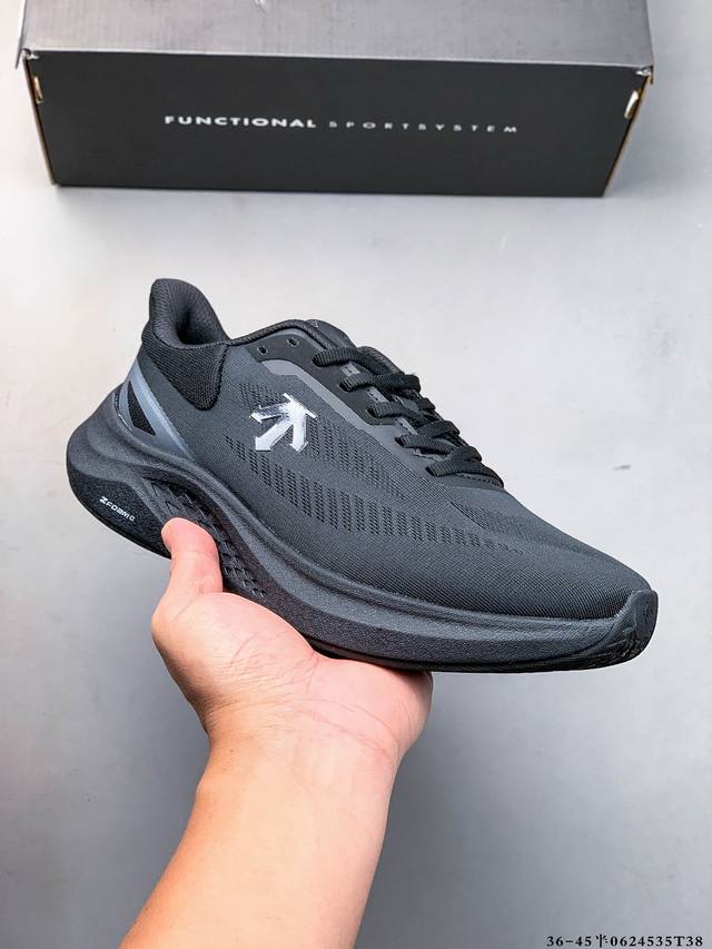 公司级！迪桑特Descente Run Step 舒适百搭减震耐磨轻便 低帮 休闲训练长跑城市通勤跑步鞋 0624535T38