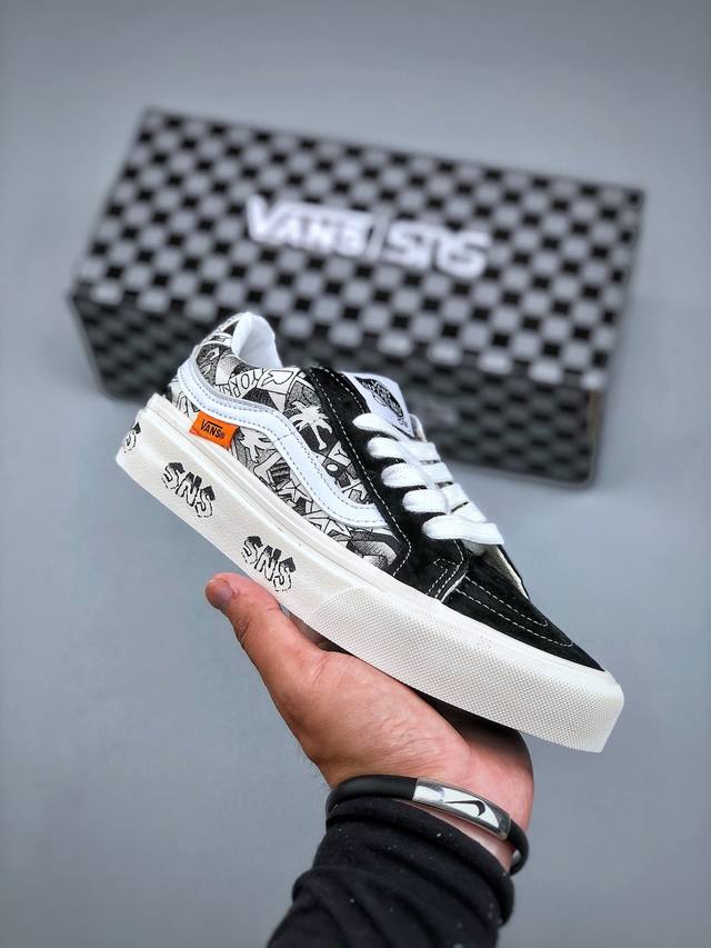 Vans 范斯 Sk8-Low 经典款 低帮 黑白 休闲板鞋帆布鞋 Vn0A4Uuk6Bt 工艺：硫化1:1 重量1:1、真标、原钢印、材质标、鞋型标、合格证