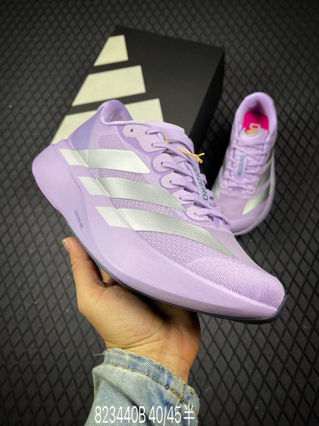 B 真标Adidas Adizero Evo Sl 阿迪达斯 舒适百搭防滑耐磨 低帮 休闲跑步鞋 货号:Jq4566 尺码:40-45半码 编码：823440B