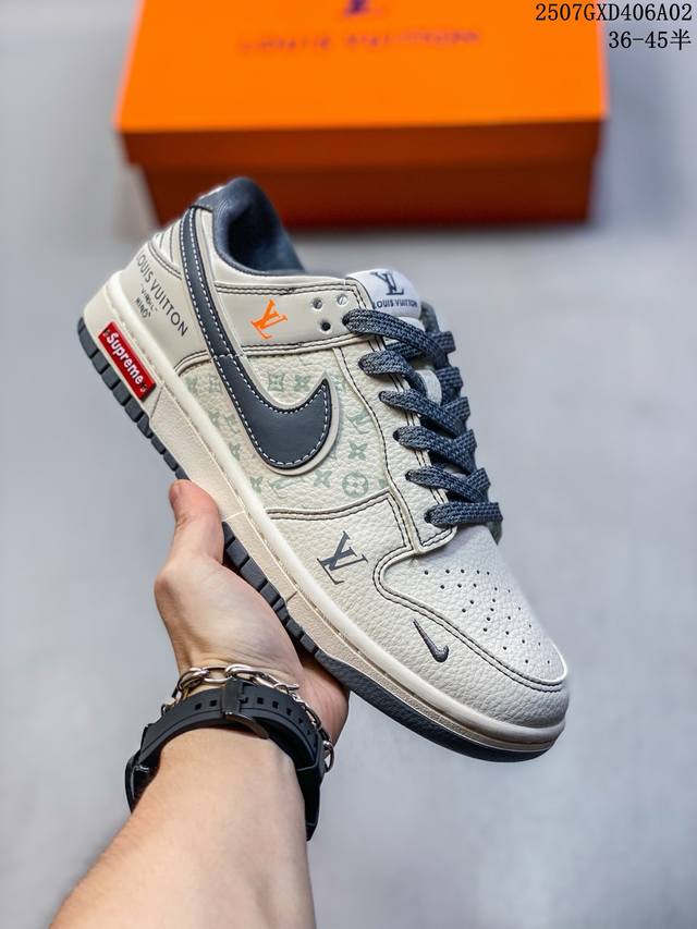 海外爆款限量发售！公司级 Nike Sb Dunk Low“Dunk-双勾三方联名” 周年高端定制 低帮休闲板鞋 定制鞋盒 大厂纯原品质出货 超高清洁度 皮料切