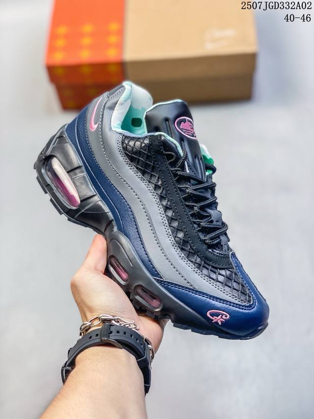 Corteiz X Air Max 95 Sp军绿 黑粉Fb2709-300联名跑步鞋J尺码：见图 编码：07Jgd332A02