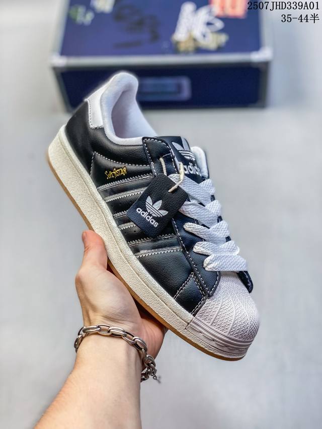 阿迪达斯Adidas Originals Superstar防滑耐磨轻便透气 低帮 贝壳头板鞋 612390Asewu半 35-44 编码：07Jhd339A0