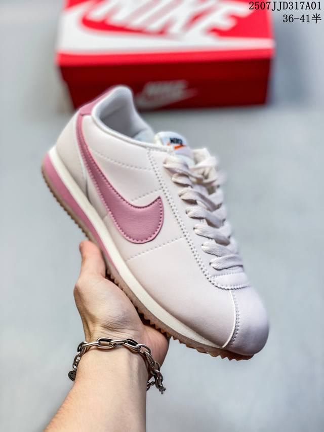 Nike “Valentine’S Day 2025”舒适气质百搭耐磨 低帮 休闲城市通勤跑步鞋 女款 白粉 尺码：见图 编码：07Jjd317A01