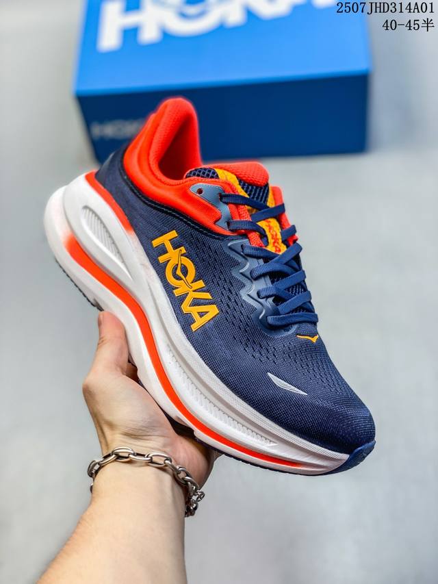 真标带半码 Hoka One One 男鞋 邦代9 Bondi 9 轻便缓震舒适长距离公路跑步鞋 尺码：见图 编码：07Jhd314A01