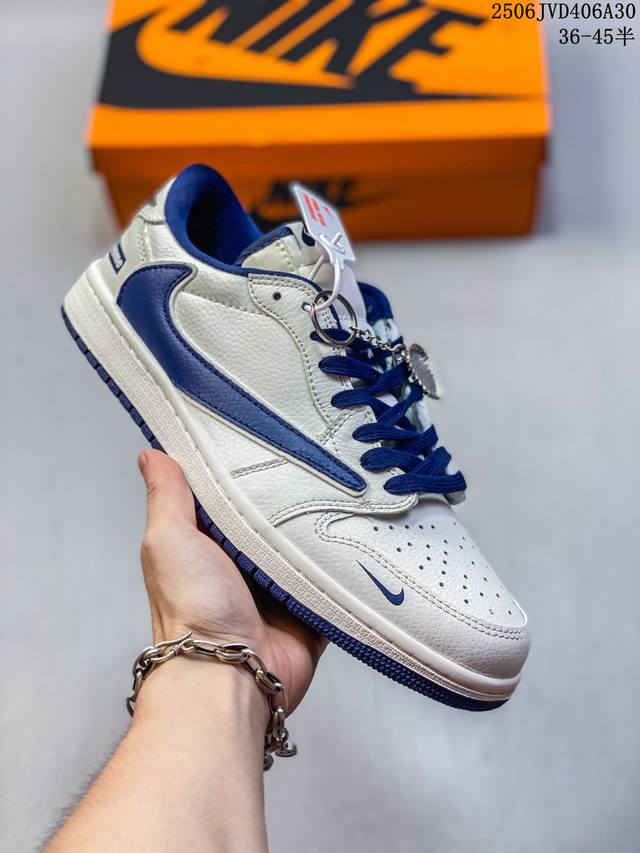 海外爆款限量发售！Travis Scott X Fragment Design X Jordan Air Jordan 1 Low Og Sp “Supreme