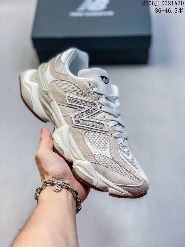 公司级New Balance 公司级版本 Nb9060 联名款 复古休闲运动慢跑鞋 鞋款灵感源自设计师本人对夏日的怀日回忆。鞋面大身由空间双格及磨砂鞋面拼接而生