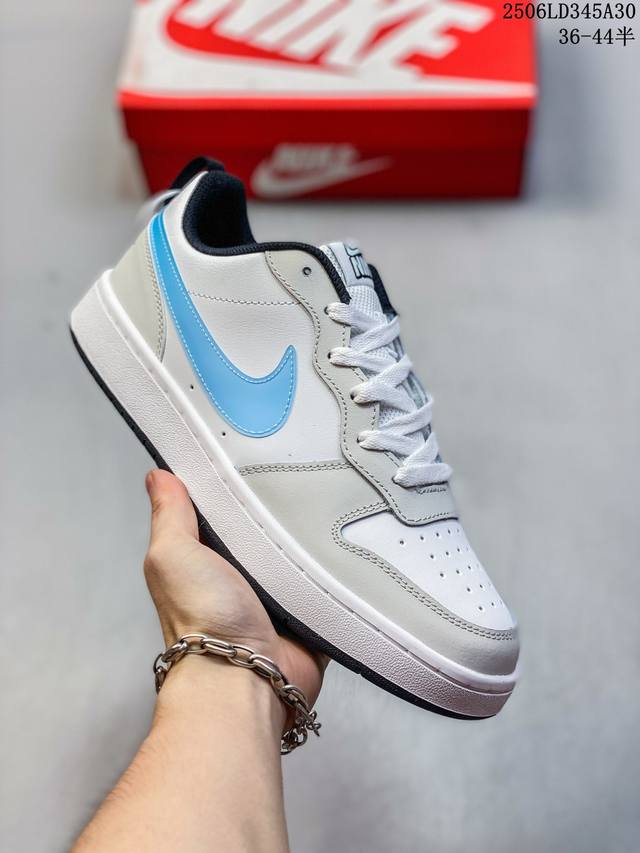 真标半码 Nike 耐克Court Borough低帮防滑耐磨轻便板鞋 尺码：见图 编码：06Ld345A30